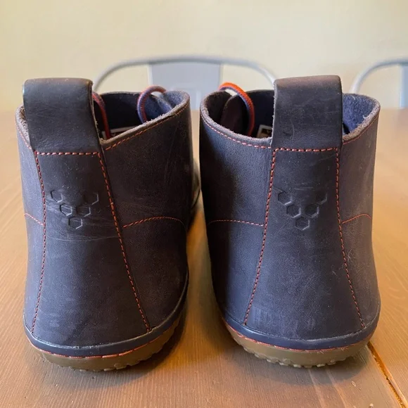 Vivo Barefoot Gobi 2 Urban Dark Blue with Red Stitching Leather Boots - Size 12 - Picture 8 of 10